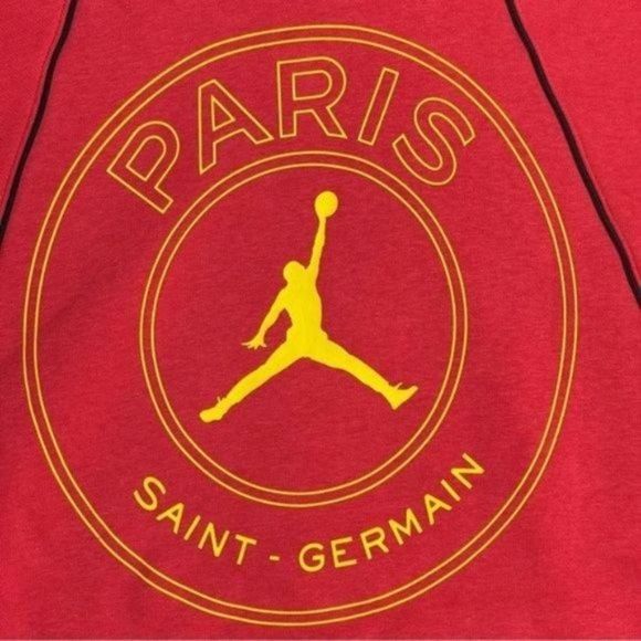 NIKE Air Jordan X Paris Saint-Germain Hoodie Sweatshirt DV0611-648 Size Medium - Picture 8 of 12